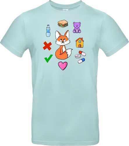 Kommunikationsfuchs - Fuchs, Autismus, Neurodivergenz, Kommunikation - Standard T-Shirt