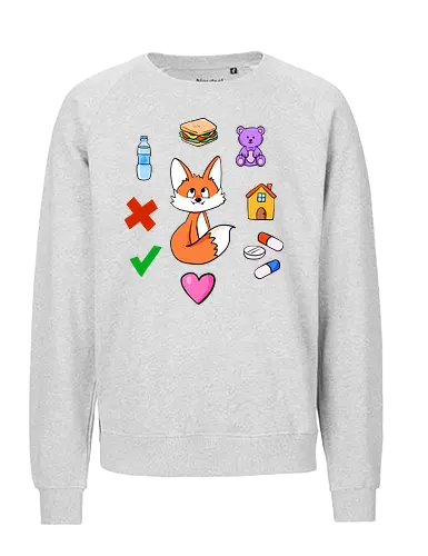 Kommunikationsfuchs - Fuchs, Autismus, Neurodivergenz, Kommunikation - Fairtrade Sweatshirt