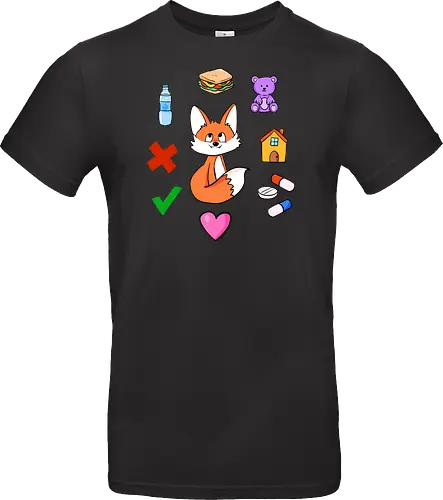 Kommunikationsfuchs - Fuchs, Autismus, Neurodivergenz, Kommunikation - Standard T-Shirt