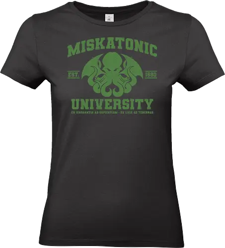 The Unknown University - book lover, bookworm, cosmic horror, cthulhu, dark academia, eldritch, gothic, halloween, horror, hp lovecraft, lovecraft, occult, octopus, reading, university - Standard T-Shirt (Women)