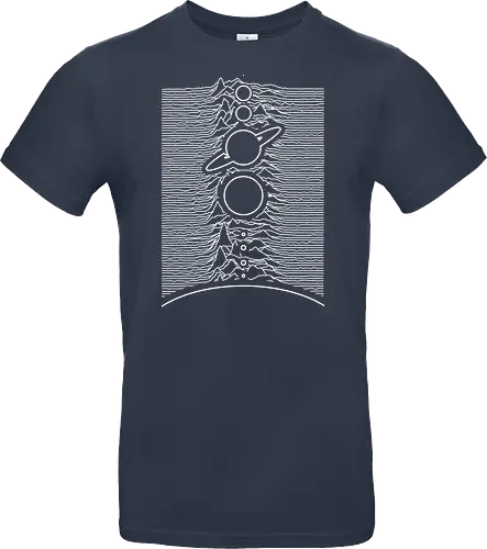 Unknown Solar System - the planets, galaxy, galaxies, Saturn, Solar system, minimal, minimalism, planets, earth, mars, Jupiter - Standard T-Shirt