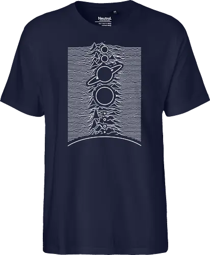 Unknown Solar System - the planets, galaxy, galaxies, Saturn, Solar system, minimal, minimalism, planets, earth, mars, Jupiter - Fairtrade T-Shirt