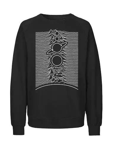 Unknown Solar System - the planets, galaxy, galaxies, Saturn, Solar system, minimal, minimalism, planets, earth, mars, Jupiter - Fairtrade Sweatshirt
