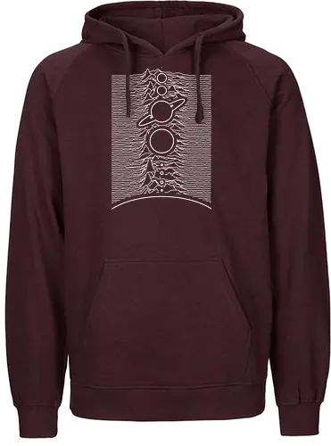 Unknown Solar System - the planets, galaxy, galaxies, Saturn, Solar system, minimal, minimalism, planets, earth, mars, Jupiter - Fairtrade Hoodie