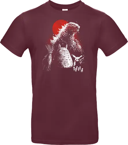 Japanese gods - Mouse, gozilla, kodamas, japan, Pocket, anime, geek, movies, japanese pop culture - Standard T-Shirt