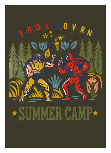 Antihero vs Superhero - her, superhero, scifi, summer camp, funny - Artprint