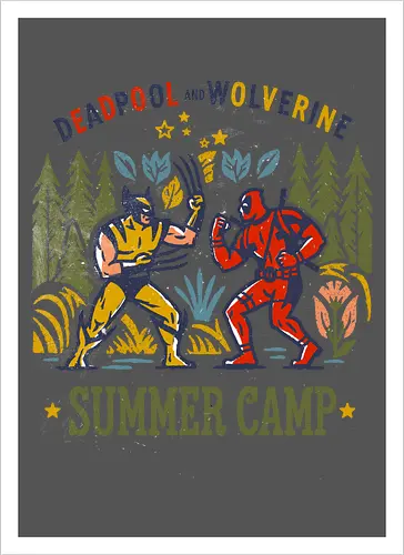 Antihero vs Superhero - her, superhero, scifi, summer camp, funny - Artprint