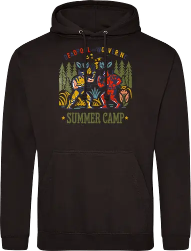 Antihero vs Superhero - her, superhero, scifi, summer camp, funny - Standard Hoodie