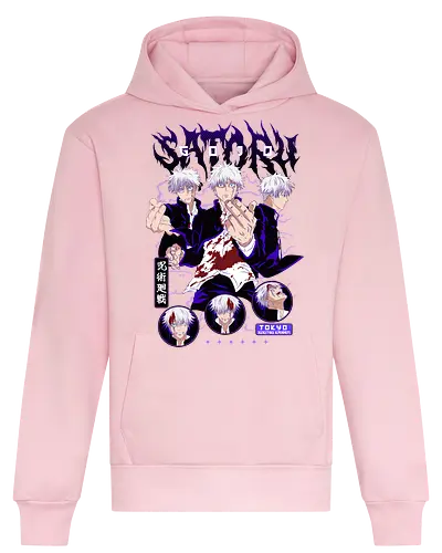 Gojo Squad Jujutsu Collage - Jujutsu, Gojo collage, sorcerer squad, anime fan gift, otaku culture, red and white, manga panel style, jjk characters - Heavyweight Hoodie