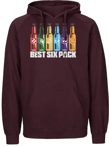 veKtik - Best Six Pack - youtube, youtuber, merchandise, cod, zombie, call of duty - Fairtrade Hoodie
