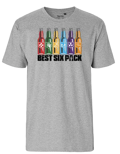veKtik - Best Six Pack - youtube, youtuber, merchandise, cod, zombie, call of duty - Fairtrade T-Shirt