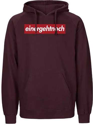 schmittywersonst - einergehtnoch - youtube, youtuber, merchandise - Fairtrade Hoodie