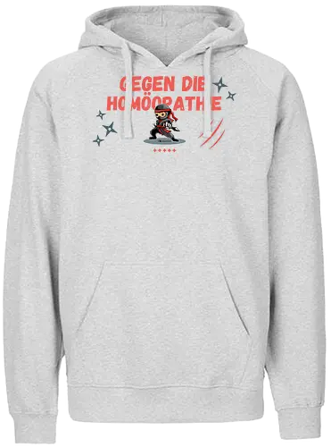 Gegen die Homöopathie - Fairtrade Hoodie