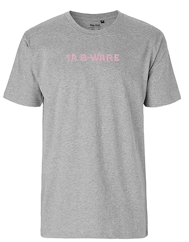 1a B-Ware - Logo rosa - Fairtrade T-Shirt