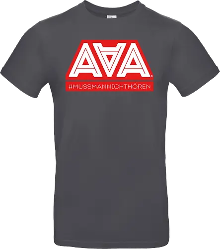 AAA - Muss man nicht hören - AAA, Alliteration am Arsch, poComicast - Standard T-Shirt