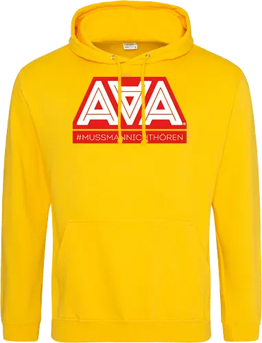 AAA - Muss man nicht hören - AAA, Alliteration am Arsch, poComicast - Standard Hoodie