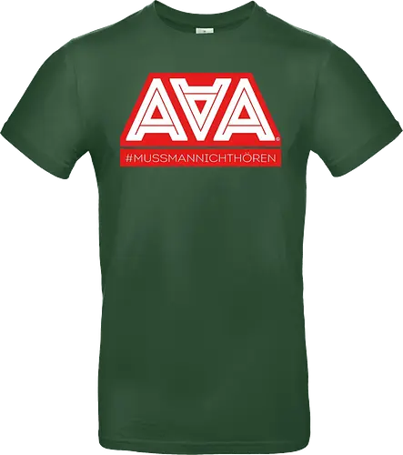 AAA - Muss man nicht hören - AAA, Alliteration am Arsch, poComicast - Standard T-Shirt