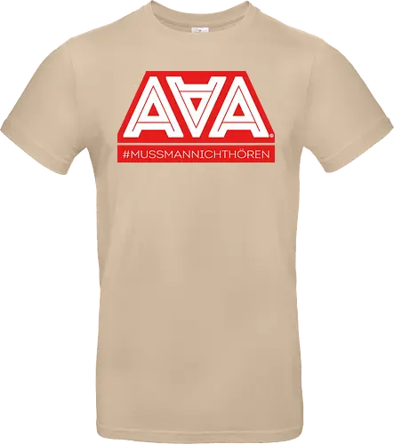 AAA - Muss man nicht hören - AAA, Alliteration am Arsch, poComicast - Standard T-Shirt