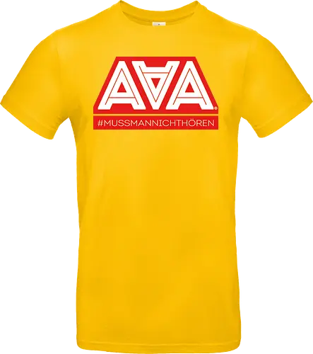 AAA - Muss man nicht hören - AAA, Alliteration am Arsch, poComicast - Standard T-Shirt