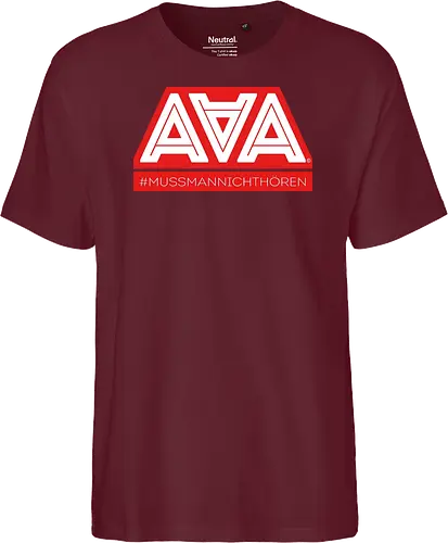 AAA - Muss man nicht hören - AAA, Alliteration am Arsch, poComicast - Fairtrade T-Shirt