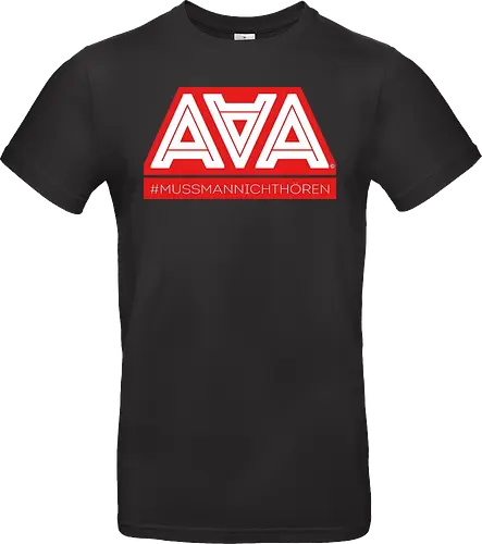 AAA - Muss man nicht hören - AAA, Alliteration am Arsch, poComicast - Standard T-Shirt