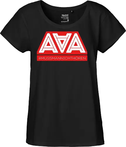 AAA - Muss man nicht hören - AAA, Alliteration am Arsch, poComicast - Fairtrade Girl Shirt