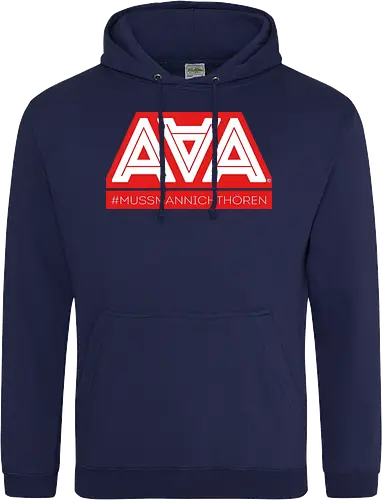 AAA - Muss man nicht hören - AAA, Alliteration am Arsch, poComicast - Standard Hoodie