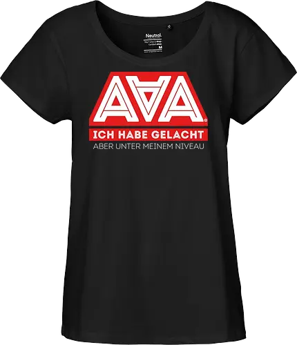 AAA - Ich habe gelacht - AAA, Alliteration am Arsch, poComicast - Fairtrade Girl Shirt