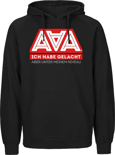 AAA - Ich habe gelacht - AAA, Alliteration am Arsch, poComicast - Fairtrade Hoodie