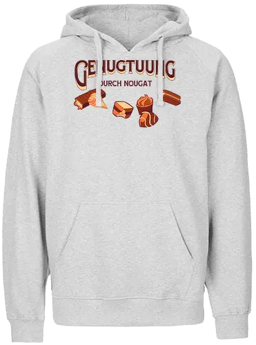 Genugtuung durch Nougat - nougat, sweets, süßigkeiten - Fairtrade Hoodie