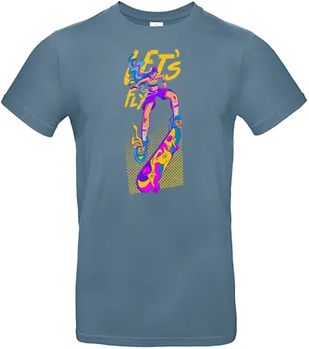 Let's Fly Skatergirl - skate, Skating, skatergirl - Standard T-Shirt