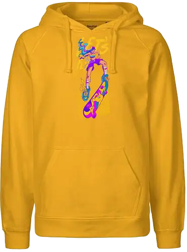 Let's Fly Skatergirl - skate, Skating, skatergirl - Fairtrade Hoodie