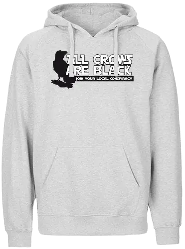 Asoziales Netzwerk - All Crows Are Black - asoziales netzwerk, rabe, krähe, crow, acab - Fairtrade Hoodie