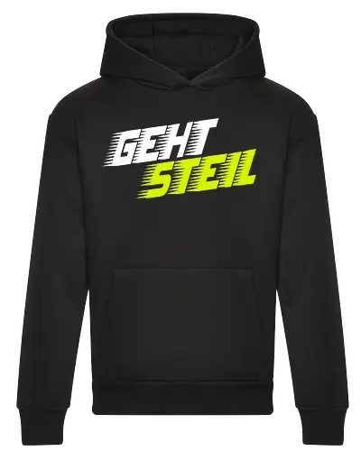 David Bost - Classic Geht Steil 2.0 Neon Yellow - Heavyweight Hoodie