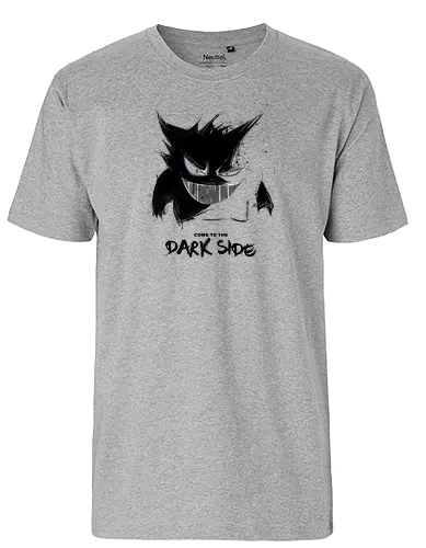 Dark Side - anime, manga, gaming, pocket, monster, retro, classic, dark side, dark, ghost, geist - Fairtrade T-Shirt