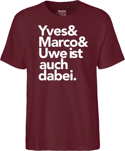 Nerdkultur - Yves, Marco, Uwe - Nerdkultur, yves, marco, uwe - Fairtrade T-Shirt