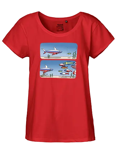 Cartoostrophal - Swim with Ukraine - Cartoostrophal, soli-score, ffp2 - Fairtrade Girl Shirt