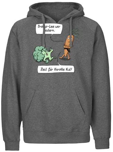 Karotte Kid - brokkoli, karotte, Cartoostrophal - Fairtrade Hoodie