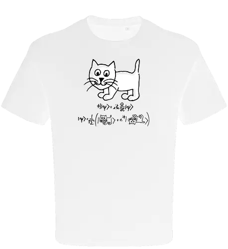 Schrödingers Katze - Quantum Tomato, Florian Aigner, katze, schrödingers katze, mathe, physik, science - Oversize T-Shirt