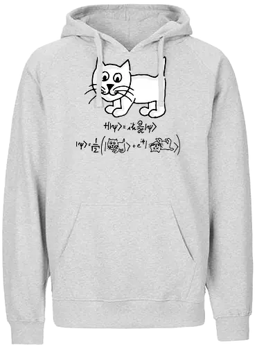 Schrödingers Katze - Quantum Tomato, Florian Aigner, katze, schrödingers katze, mathe, physik, science - Fairtrade Hoodie