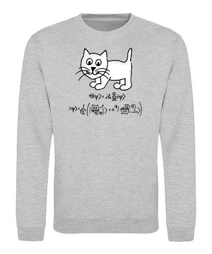 Schrödingers Katze - Quantum Tomato, Florian Aigner, katze, schrödingers katze, mathe, physik, science - Sweatshirt