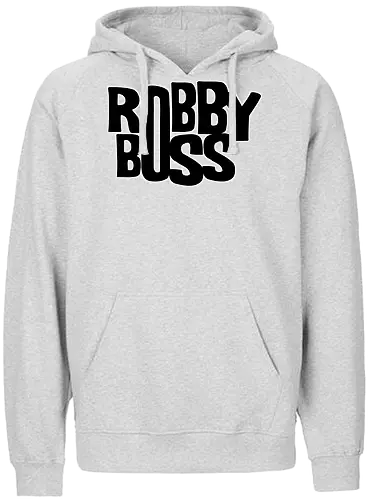 Robby Boss - Logo - rob boss, bob ross, zeichnen, merchandise, rocketbns - Fairtrade Hoodie