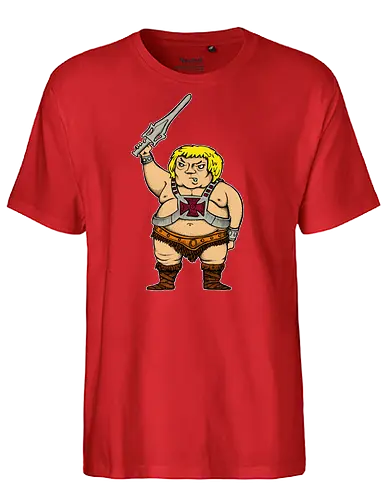 Robby Boss - He-is-da-Man - zeichnen, merchandise, rob boss, bob ross, rocketbns - Fairtrade T-Shirt