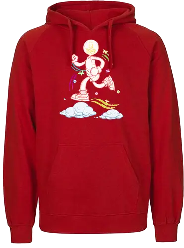 Robby Boss - Running Man - laufen, running, marathon, fatboys run - Fairtrade Hoodie