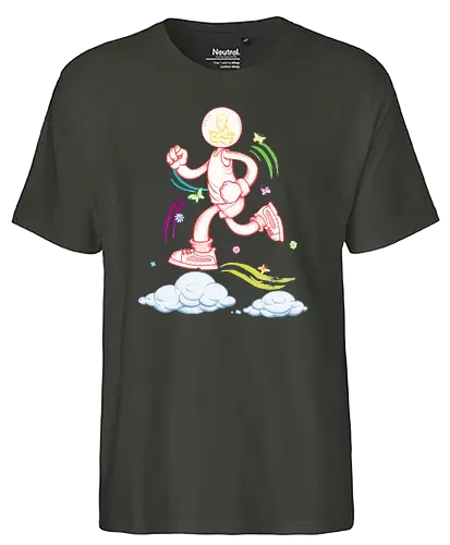 Robby Boss - Running Man - laufen, running, marathon, fatboys run - Fairtrade T-Shirt