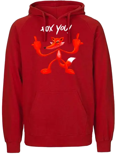Robby Boss - Fox You - robby boss, fuchs, fuck, fuck you, fox, fun - Fairtrade Hoodie