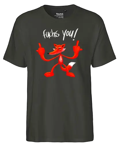 Robby Boss - Fuchs You - stinkefinger, robby boss, fuchs, fox, fuck you - Fairtrade T-Shirt