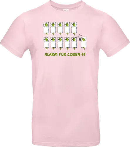 Ruthe - Cobra 11 - Ruthe, Ralph Ruthe, comic, cobra, schlange, 11, Alarm, fun, wecker - Standard T-Shirt
