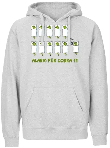 Ruthe - Cobra 11 - Ruthe, Ralph Ruthe, comic, cobra, schlange, 11, Alarm, fun, wecker - Fairtrade Hoodie