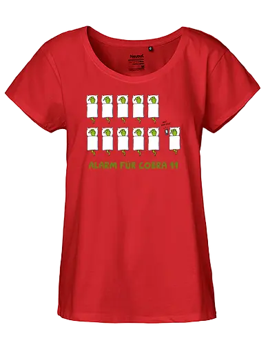 Ruthe - Cobra 11 - Ruthe, Ralph Ruthe, comic, cobra, schlange, 11, Alarm, fun, wecker - Fairtrade Girl Shirt
